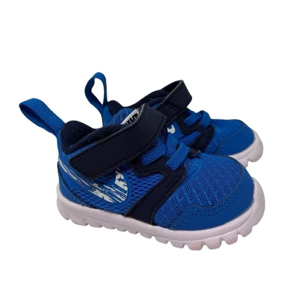 Nike Flex Experience 3 Size 2C Baby Shoes Blue 653703 Infant Toddler Sneakers